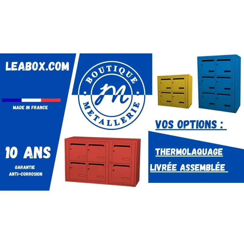 Module boîte aux Lettres -  Thermolaquage sur mesure
