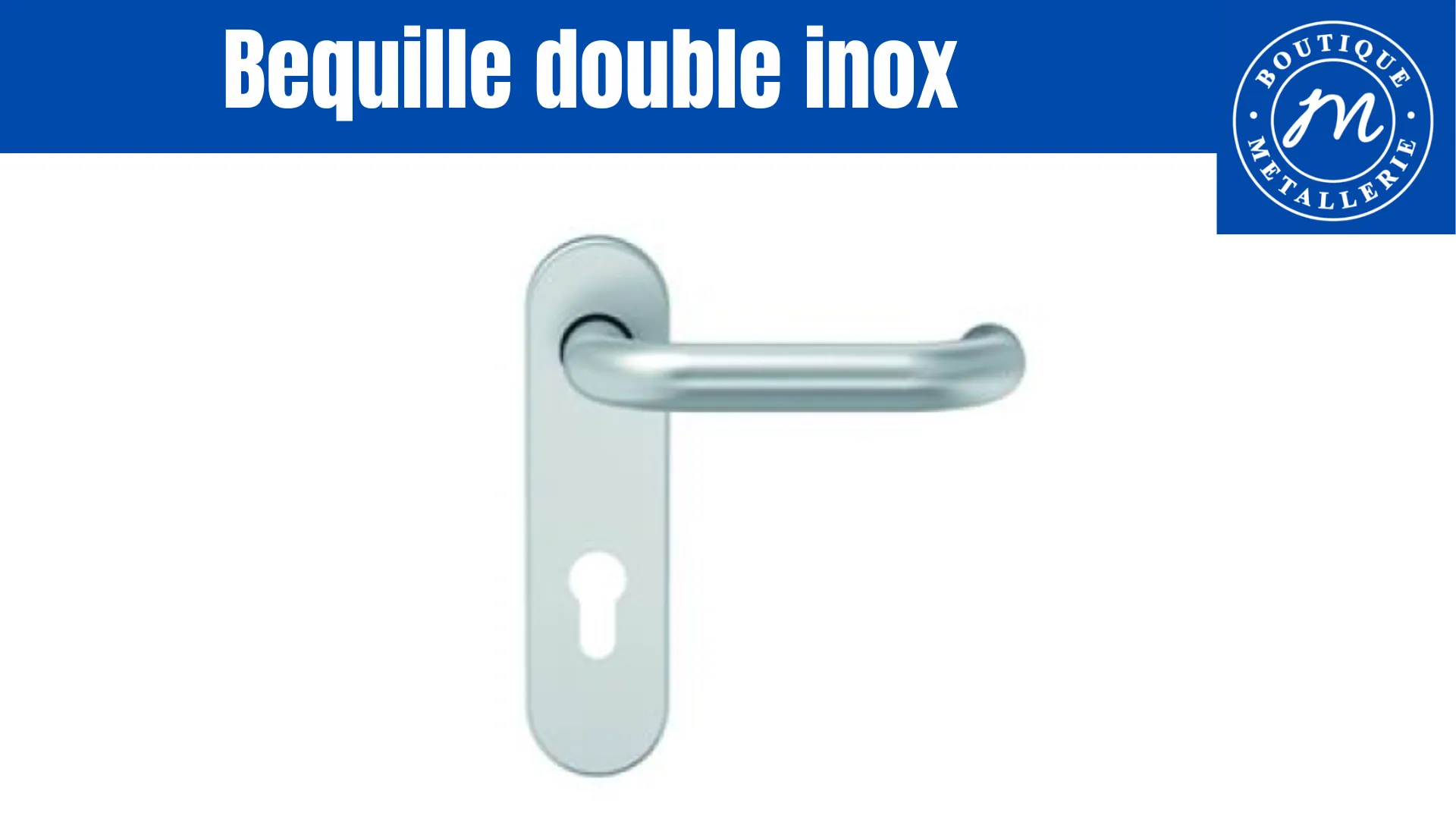 Bequille double inox