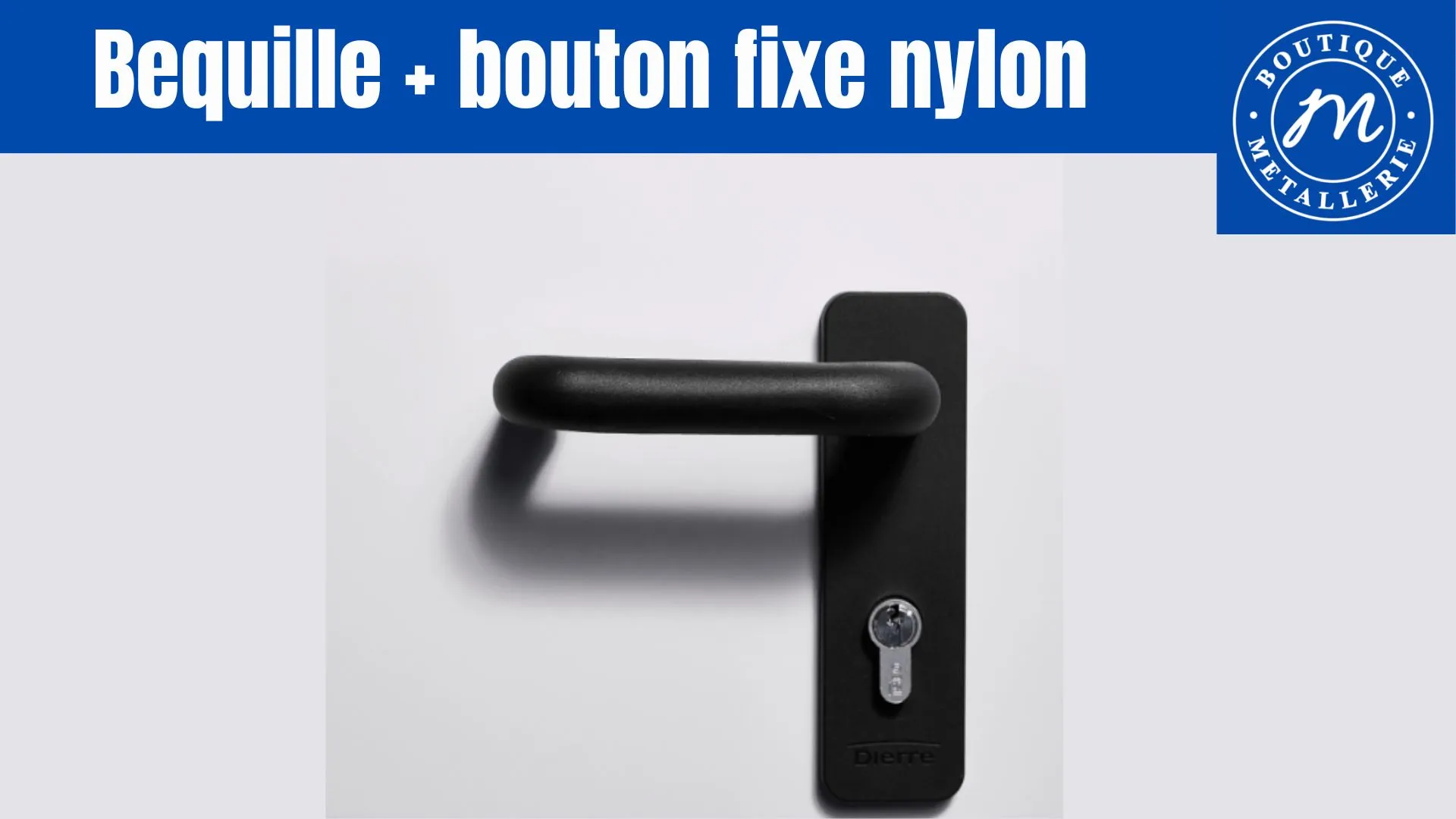 Bequille + bouton fixe nylon 
